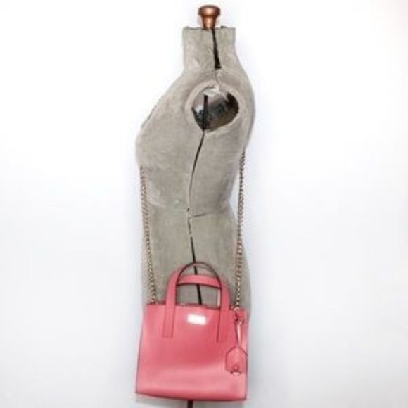 Kate Spade Bubblegum Pink Square Crossbody Purse - Picture 1 of 7